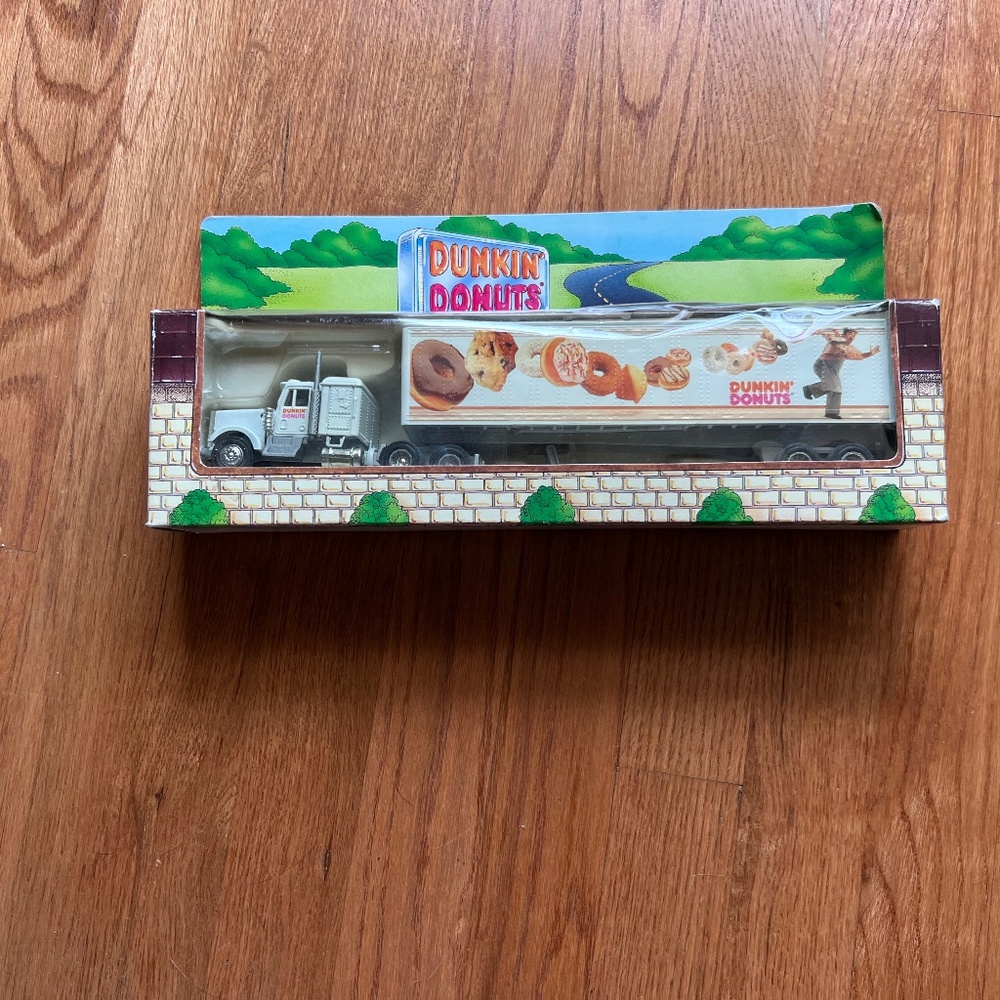 Dunkin’ Donuts toy tractor trailer